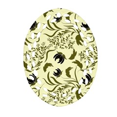 Folk flowers art pattern Floral abstract surface design  Seamless pattern Ornament (Oval Filigree)