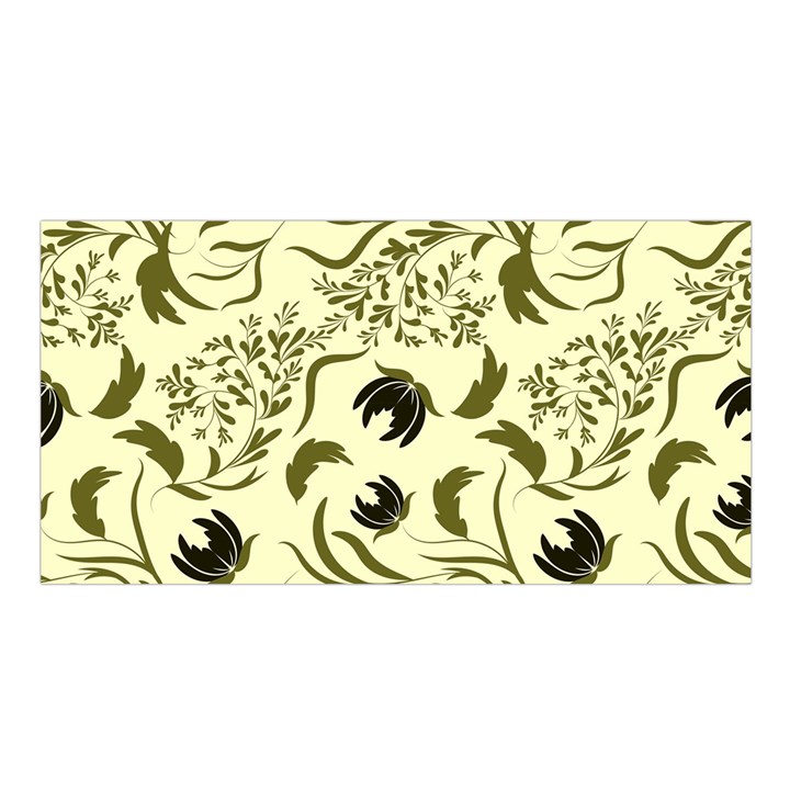 Folk flowers art pattern Floral abstract surface design  Seamless pattern Satin Shawl
