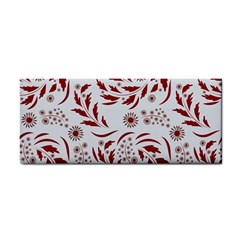 Folk Flowers Art Pattern Floral Abstract Surface Design  Seamless Pattern Hand Towel by Eskimos