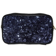 Geometric Dark Blue Abstract Print Pattern Toiletries Bag (one Side) by dflcprintsclothing