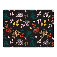 Rose Floral Double Sided Flano Blanket (mini)  by tmsartbazaar