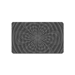 Abstract Spirals, Spiral Abstraction, Gray Color, Graphite Magnet (name Card) by Casemiro
