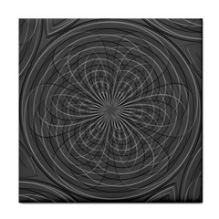 Abstract Spirals, Spiral Abstraction, Gray Color, Graphite Face Towel by Casemiro