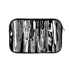 Black And White Abstract Linear Print Apple Macbook Pro 13  Zipper Case by dflcprintsclothing