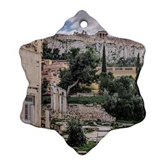 Roman Agora, Athens, Greece Snowflake Ornament (two Sides) by dflcprintsclothing