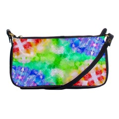 Tie Die Look Rainbow Pattern Shoulder Clutch Bag by myblueskye777