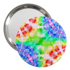 Tie Die Look Rainbow Pattern 3  Handbag Mirrors