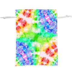 Tie Die Look Rainbow Pattern  Lightweight Drawstring Pouch (xl) by myblueskye777