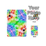 Fpd Batik Rainbow Pattern Playing Cards 54 Designs (Mini) Front - Spade8