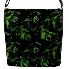 Jungle Camo Tropical Print Flap Closure Messenger Bag (s) by dflcprintsclothing