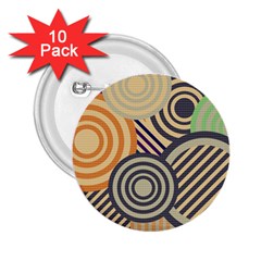 Circular Pattern 2.25  Buttons (10 pack) 