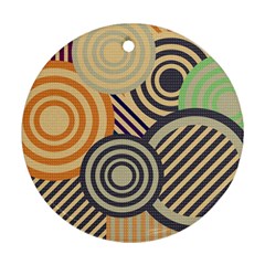 Circular Pattern Round Ornament (Two Sides)