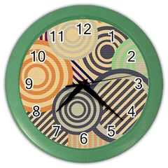 Circular Pattern Color Wall Clock