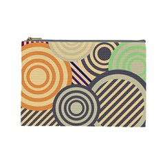 Circular Pattern Cosmetic Bag (Large)