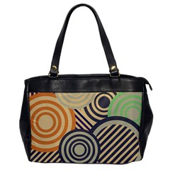 Circular Pattern Oversize Office Handbag