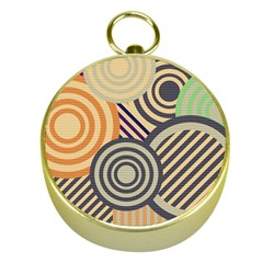 Circular Pattern Gold Compasses