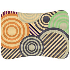 Circular Pattern Velour Seat Head Rest Cushion