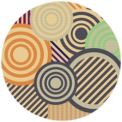 Circular Pattern Wooden Puzzle Round