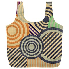 Circular Pattern Full Print Recycle Bag (XXXL)