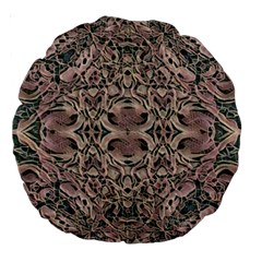 Lace Lover Large 18  Premium Round Cushions by MRNStudios