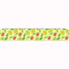 Vector Fruits pattern, pastel colors, yellow background Small Bar Mats