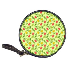 Vector Fruits pattern, pastel colors, yellow background Classic 20-CD Wallets