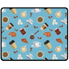 Coffee Time Fleece Blanket (medium)  by SychEva