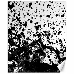 Black And White Abstract Liquid Design Canvas 11  X 14  by dflcprintsclothing