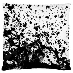 Black And White Abstract Liquid Design Standard Flano Cushion Case (one Side) by dflcprintsclothing