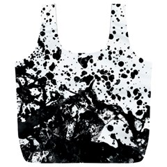 Black And White Abstract Liquid Design Full Print Recycle Bag (xxxl) by dflcprintsclothing