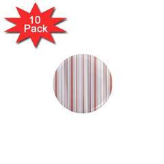 Salmon And Grey Linear Design 1  Mini Magnet (10 Pack)  by dflcprintsclothing