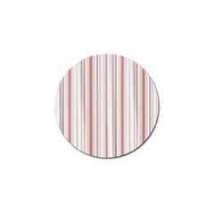 Salmon And Grey Linear Design Golf Ball Marker by dflcprintsclothing