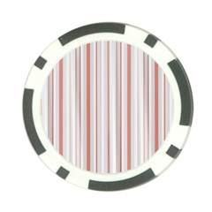 Salmon And Grey Linear Design Poker Chip Card Guard (10 Pack) by dflcprintsclothing