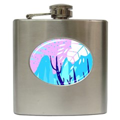 Aquatic Surface Patterns Hip Flask (6 Oz) by Designops73