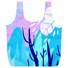 Aquatic Surface Patterns Full Print Recycle Bag (xxxl) by Designops73