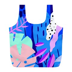 Aquatic Surface Patterns Full Print Recycle Bag (l) by Designops73