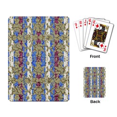 Ornament Striped Textured Colored Pattern Playing Cards Single Design (rectangle)