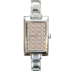 Cactus Love Rectangle Italian Charm Watch by designsbymallika