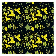 Folk Flowers Art Pattern Floral  Surface Design  Seamless Pattern Large Satin Scarf (square) by Eskimos