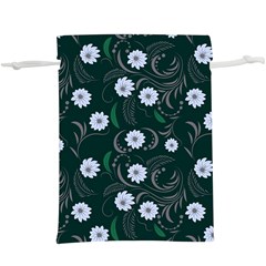 Folk Flowers Art Pattern Floral  Surface Design  Seamless Pattern  Lightweight Drawstring Pouch (xl) by Eskimos