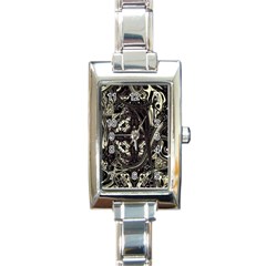 Honey Glazed Cross Rectangle Italian Charm Watch by MRNStudios