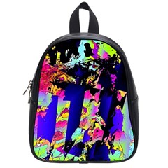 Neon Aggression School Bag (small) by MRNStudios