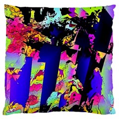 Neon Aggression Standard Flano Cushion Case (one Side) by MRNStudios