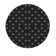 Bicycle Signal Street Motif Print Pattern Mini Round Pill Box by dflcprintsclothing