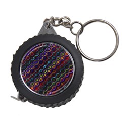 Dark Multicolored Mosaic Pattern Measuring Tape by dflcprintsclothing