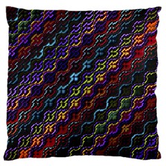 Dark Multicolored Mosaic Pattern Standard Flano Cushion Case (two Sides) by dflcprintsclothing