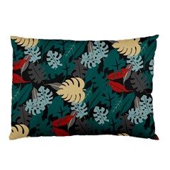 Tropical Autumn Leaves Pillow Case (two Sides) by tmsartbazaar