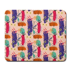 Minimal Floral Art Large Mousepads by designsbymallika