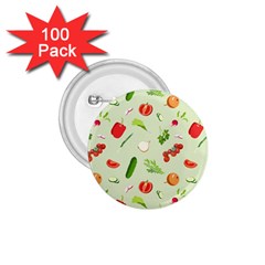 Seamless Pattern With Vegetables  Delicious Vegetables 1 75  Buttons (100 Pack)  by SychEva