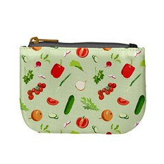 Seamless Pattern With Vegetables  Delicious Vegetables Mini Coin Purse by SychEva